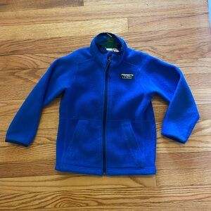 L.L.Bean Royal Blue Full-Zip Fleece Jacket Boys 5-6